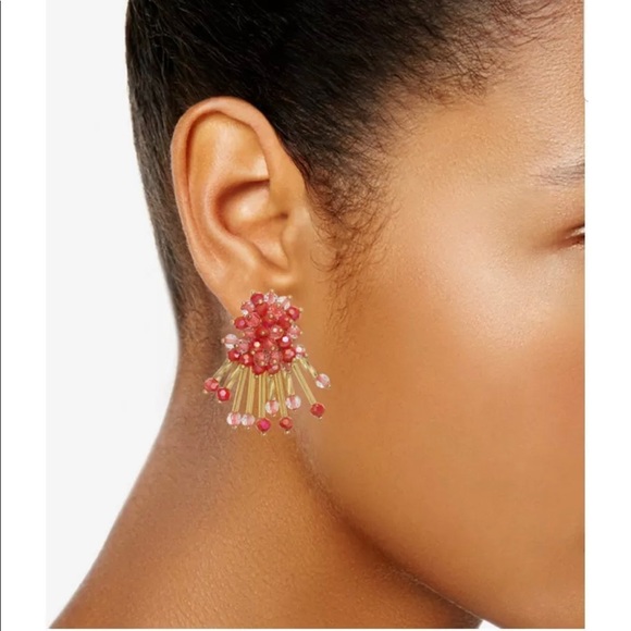 Kate Spade ♠️ Gold-Tone Bead Cluster Stud Earrings - Picture 3 of 8